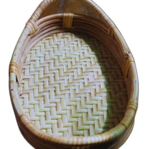 Cane Bamboo Oval Tray