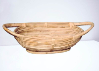 Cane Oval Fruit Basket