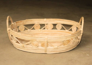 Cane Oval Fruit Basket