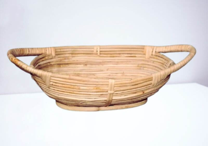 Cane Oval Fruit Basket