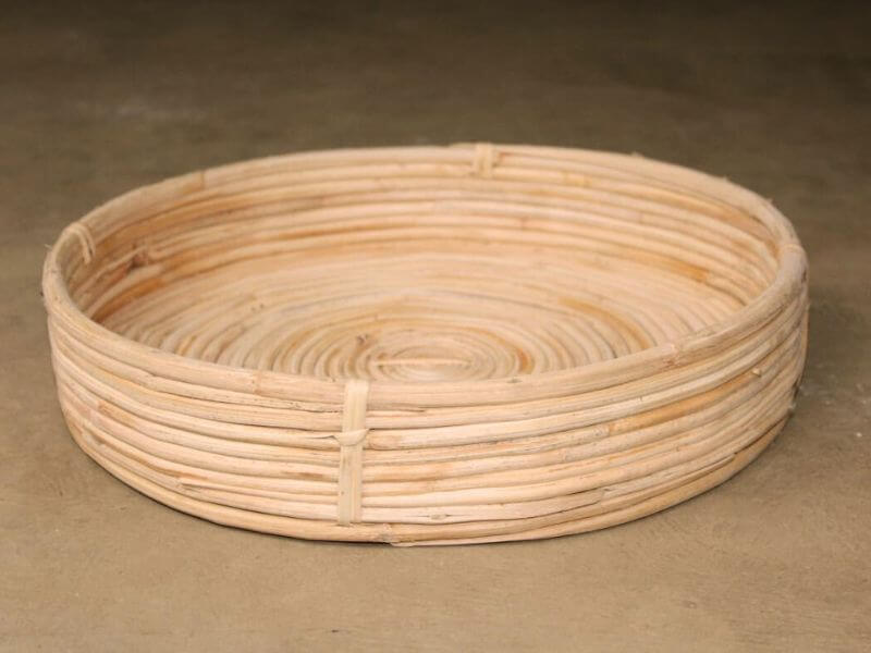 Cane Round Tray