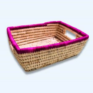 Date Leaf Rectangular Basket