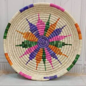 Date Leaf Round Tray