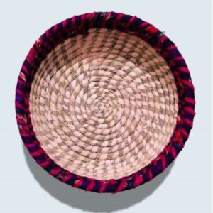 Date Leaf Round Decorative Basket