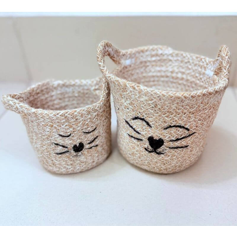 Jute Cat Basket
