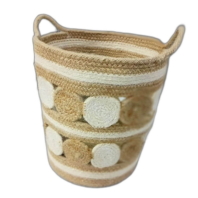 Jute Fancy Basket with Handle