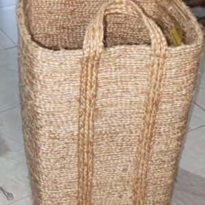 Jute Rectangular Laundry Basket