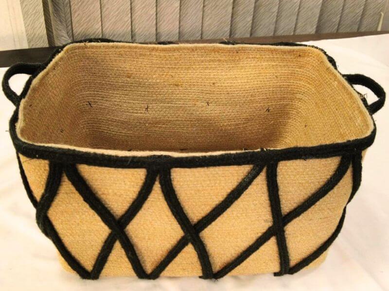 Jute Rectangular Storage Basket
