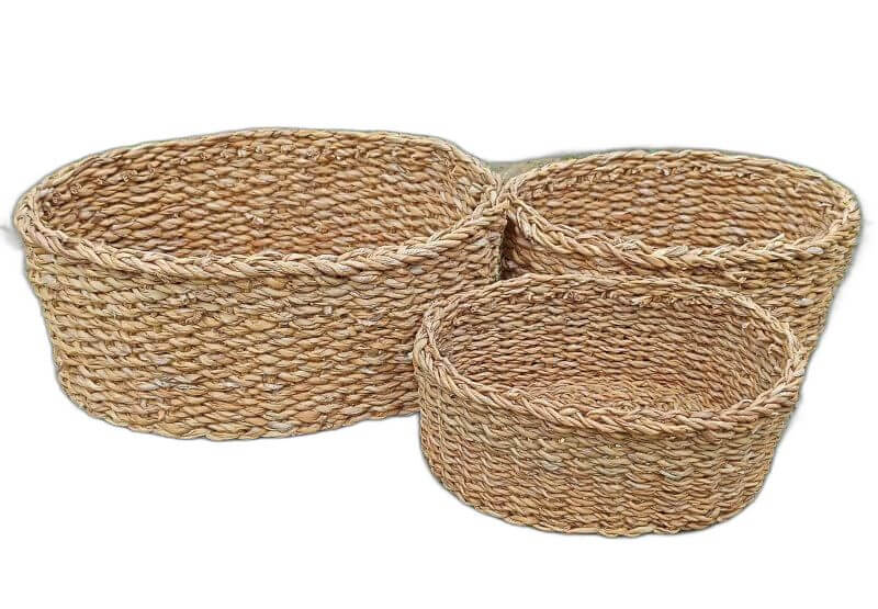 Seagrass Round Basket Set