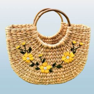 Water Hyacinth Oval Bag
