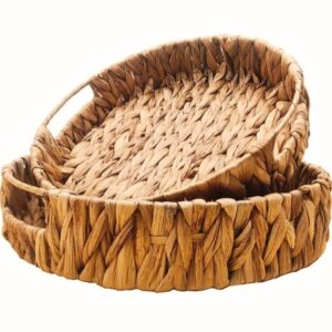 Water Hyacinth Round Tray