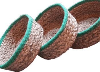 Water Hyacinth Bowl. Set of 3