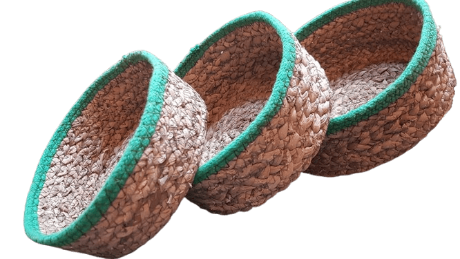 Water Hyacinth Bowl. Set of 3