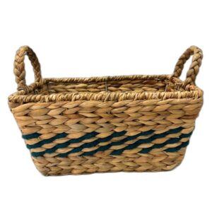 Water Hyacinth Rectangular Storage Basket