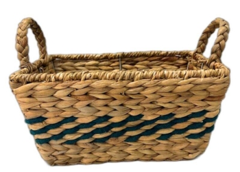 Water Hyacinth Rectangular Storage Basket