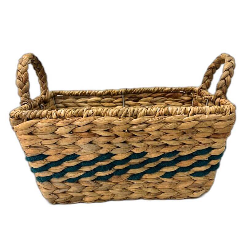 Water Hyacinth Rectangular Storage Basket